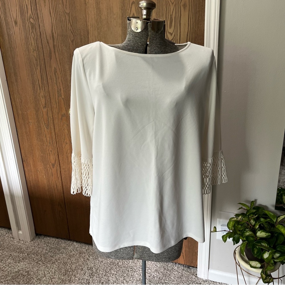 Ann Taylor long sleeve white top